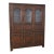 1990s Henredon Ralph Lauren Distressed China Cupboard For Sale