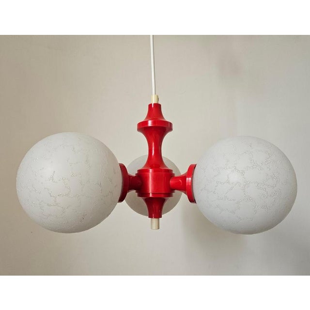 - very nice style of lighting - extremely rare type - space age style This piece is attributed to the mentioned...