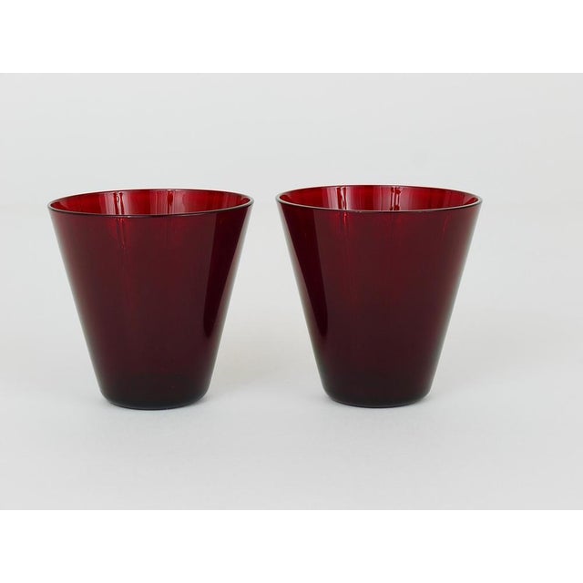 Mid-Century Drinking Glasses by Kaj Franck for Nuutajarvi Nottsjo Finland, 1950s, Set of 4 For Sale - Image 10 of 14