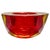Gold Red and Yellow Faceted Sommerso Murano Glass Dish from Geode, 1970s For Sale - Image 8 of 8