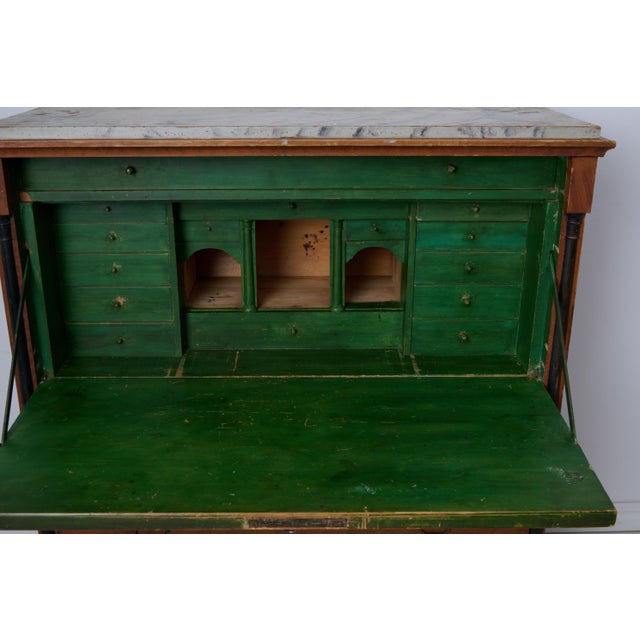 Antique Swedish Empire Country Secretary For Sale - Image 9 of 14