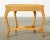 French Midcentury Organic Modern Wicker Demilune Console For Sale - Image 12 of 12