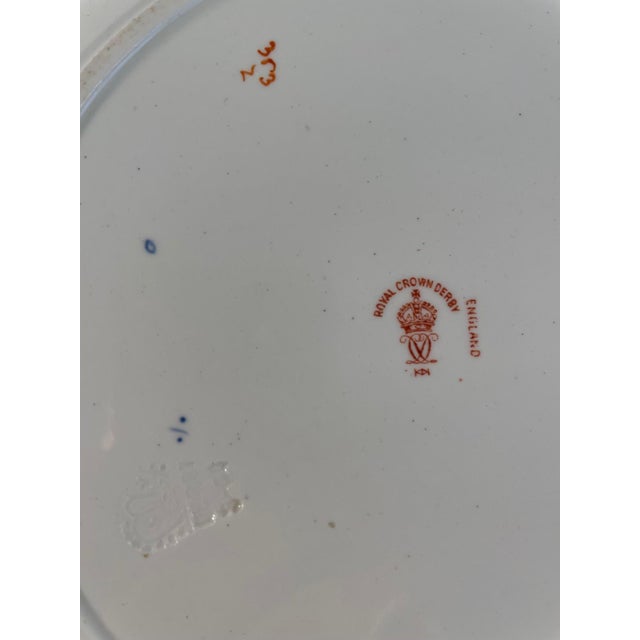 Antique English Royal Crown Derby Dinner Plate, C. 1901 For Sale - Image 10 of 12