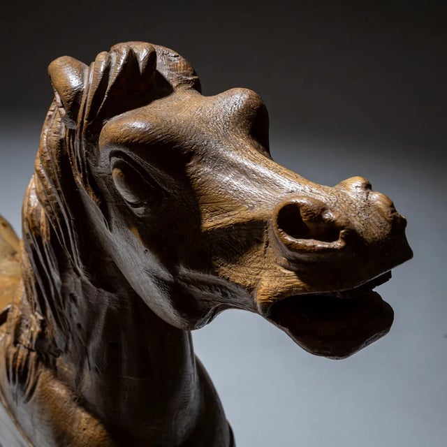 Wooden Merry-Go-Round Horse, Early 20th Century For Sale - Image 6 of 10