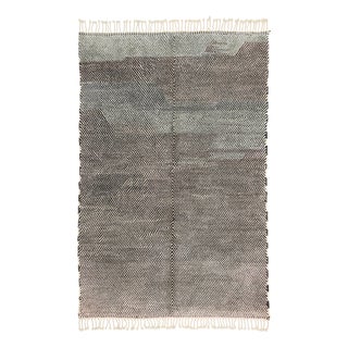 Hand-Knotted Wool Rug by Azele Studio For Sale