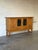 1960s Henning Kjærnulf Oak Sideboard Credenza With Leaded Glass Doors by Henning Mid-Century Modern 1960s For Sale - Image 5 of 13