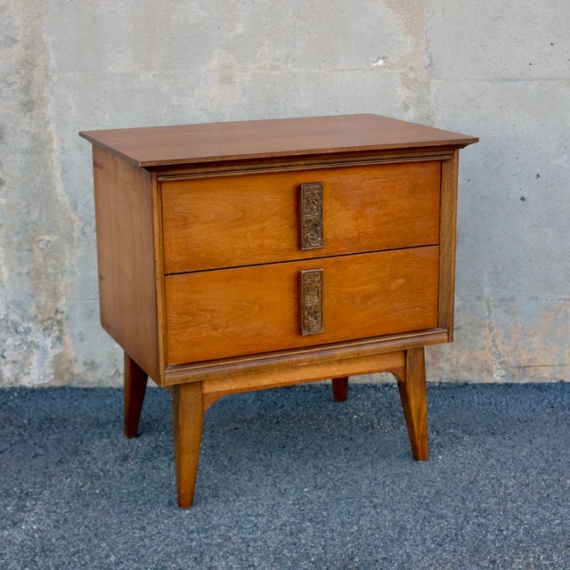 Mid Century Modern Bassett Aztec Nightstand Chairish