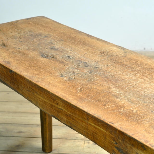 1920s Vintage Oak Butcher's Table, 1920 For Sale - Image 5 of 12