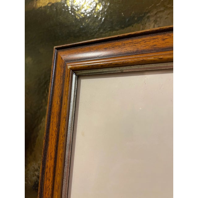 1957 Original Architectural Watercolor Painting, Framed For Sale - Image 6 of 7