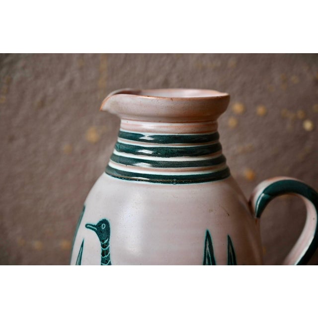 1950s Ceramic Pitcher Vase by Yvon Roy, 1950s For Sale - Image 5 of 11