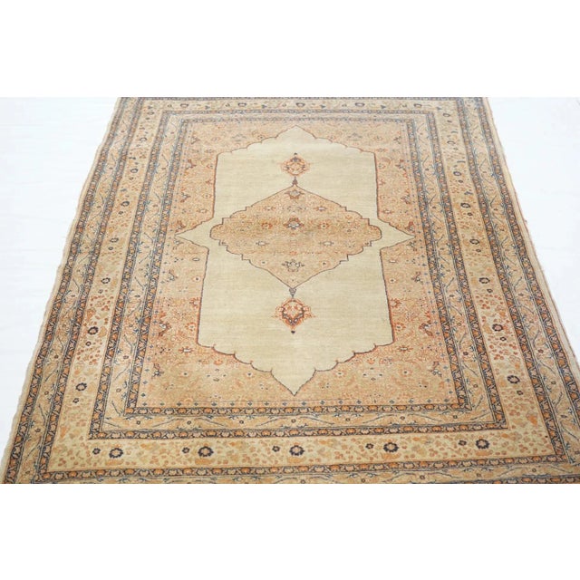 Antique Haji Jalili Tabriz Rug 4'2'' x 7' For Sale - Image 9 of 10