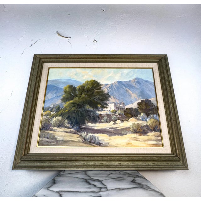 Green Daniel J Toigo Painting, "Desert Mission" For Sale - Image 8 of 12