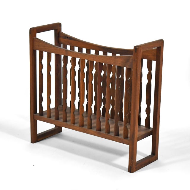 Arthur Umanoff Walnut Magazine Rack For Sale In Chicago - Image 6 of 10