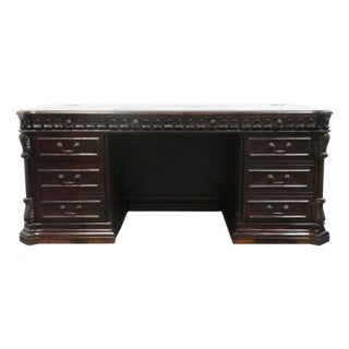 Coaster Furniture Tucker Collection Walnut Contemporary Traditional 72" Executive Computer Desk For Sale
