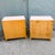 Wood Postmodern Pink Golds Laminate Waterfall Nightstands - A Pair For Sale - Image 7 of 9