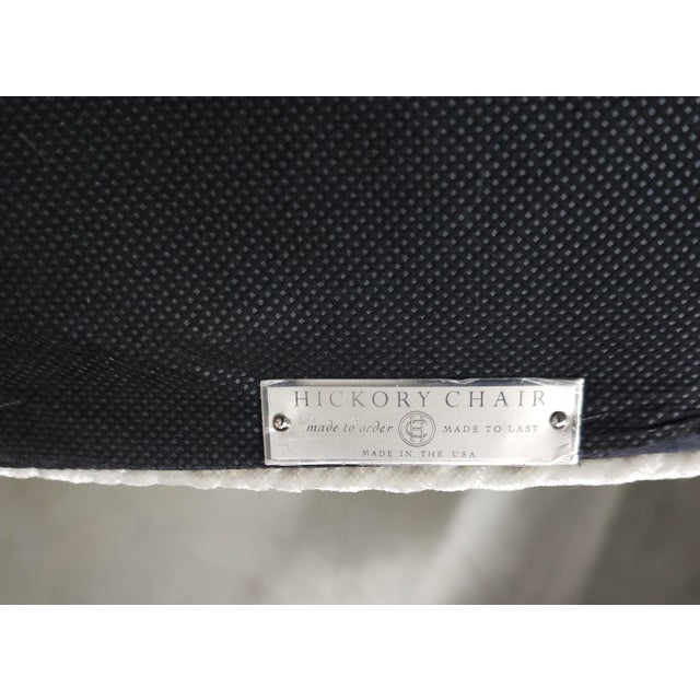 Set of Four Hickory Chair Made-to-Order Mahogany and Waved Velvet Upholstered Dining Chairs For Sale - Image 10 of 10