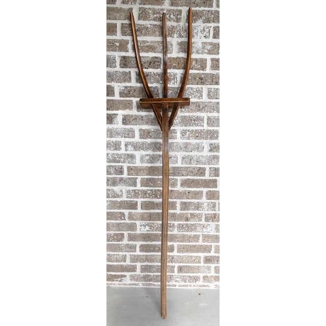 Large 19th Century American Primitive Folk Art Sculptural Hay Fork For Sale - Image 12 of 18