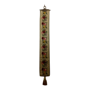Early 20th Century Victorian Style Needlepoint Bell Pull