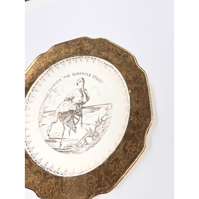 1950s Mid-Century Florida Flamingo 22k Gold Plate For Sale - Image 5 of 8