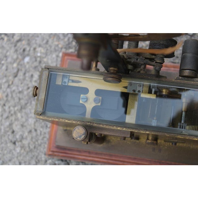 Italian Morse Telegraph in Brass, 1880s For Sale - Image 12 of 18