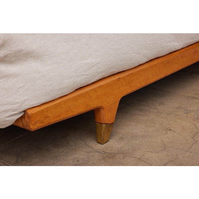 Gio Ponti Headboard and Bedframe With Attached Nightstands For Sale - Image 11 of 12