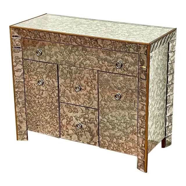 Smoking Mirror Container Cabinet. Italy, 1990s For Sale - Image 8 of 8