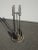 French Country Fp2 Vintage French Country Black & Silver Fireplace Tools 4 Tools For Sale - Image 3 of 13