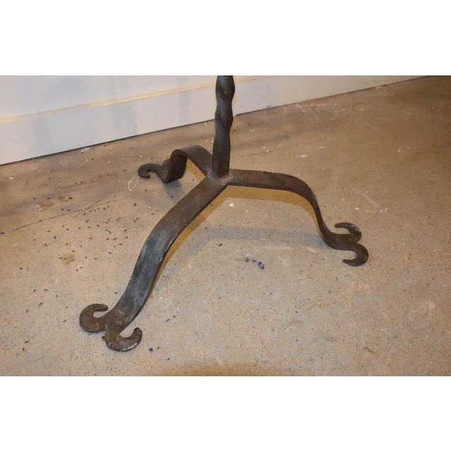 19th Century French Iron Candelabra For Sale - Image 4 of 6
