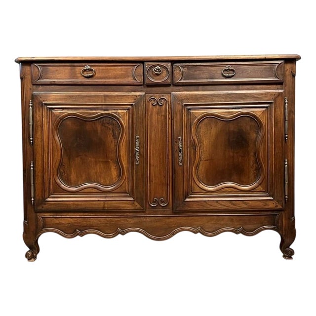Louis XV Sideboard in Walnut and Oak, 1750 For Sale