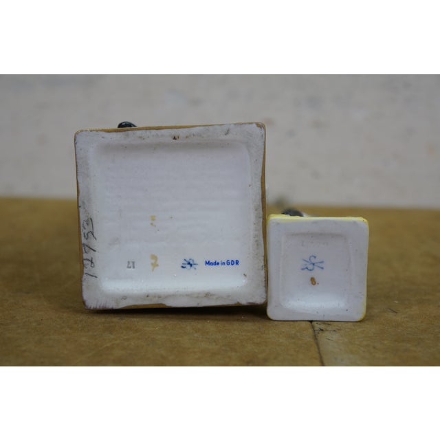 Antique German Scheibe Alsbach Kister KPM Napoleon Porcelain Figurines 6" & 10" For Sale - Image 9 of 13