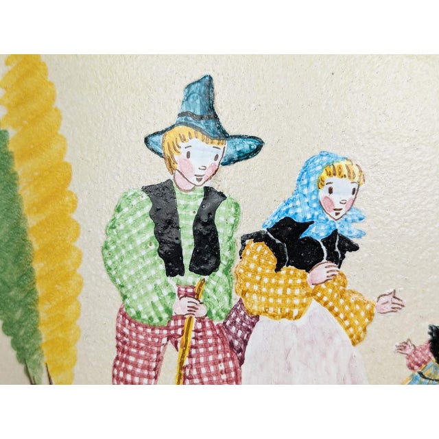 Large handmade ceramic vase or umbrella stand, produced in Italy between the late 1940s and early 1950s by the prestigious...