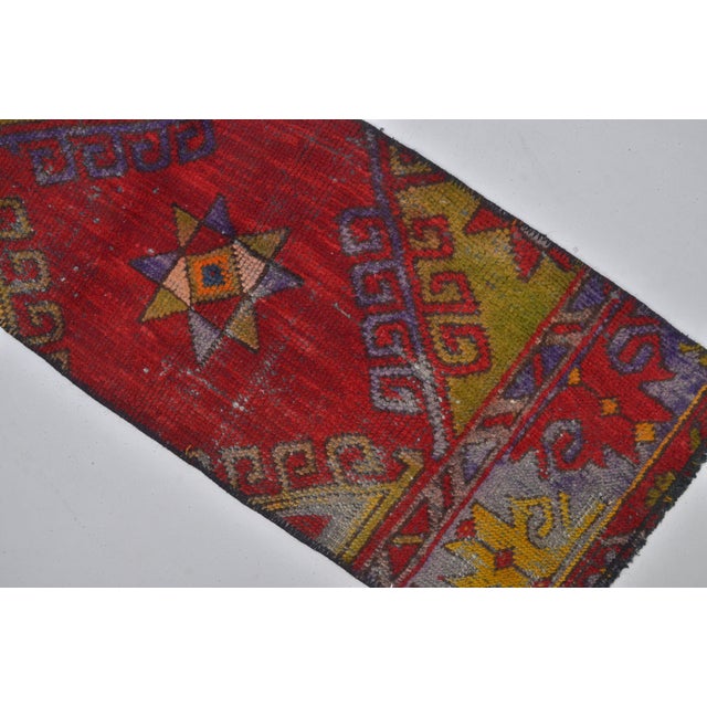 Vintage Small Oushak Carpet For Sale - Image 4 of 5