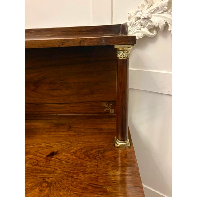 Brown Antique Regency Mahogany Chiffonier or Side Cabinet, 1820 For Sale - Image 8 of 15