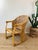 Vintage 1960s Rattan Woven Back Desk Chair For Sale - Image 4 of 11