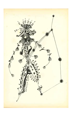 Bruno Capacci, Composition of Diodora, Original Lithograph, 1950s