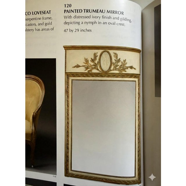 Antique Mary Pickford’s Pickfair Estate Neoclassical French Gilt Trumeau Mirror Old Hollywood Regency For Sale - Image 12 of 12
