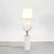 Metal Large Travertine Floor Lamp by Maison Barbier, 1970s For Sale - Image 7 of 8