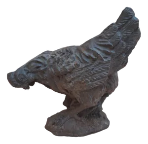 Decorative Cast Iron Garden Chicken