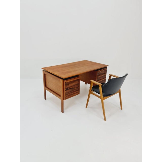 Brown Vintage Danish Teak Desk by Arne Vodder for GV Møbler, 1960s For Sale - Image 8 of 11