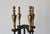 Pilgrim Manufacturing Pilgrim Vintage Mid-Century Brass Black Iron Fireplace Tool Set With Stand- 5 Pieces For Sale - Image 4 of 12