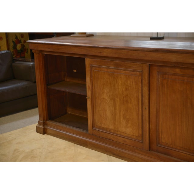 Wooden Workshop Cabinet with 3 Sliding Doors, 1920s For Sale - Image 13 of 15