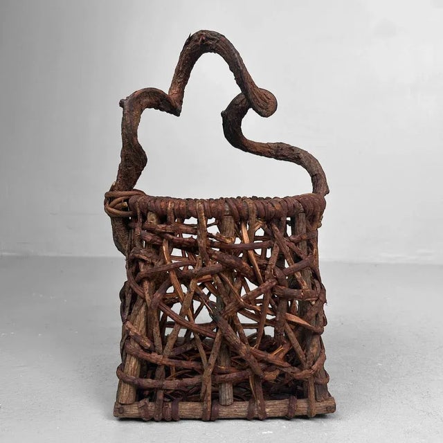Japanese Organic Hanakago Ikebana Basket, 1960s For Sale - Image 15 of 15