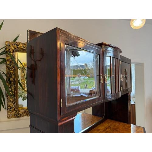 Antique Art Nouveau Floral Buffet, 1920s For Sale - Image 9 of 18