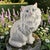 This vintage ceramic cat figurine is a unique and charming collectible piece that stands at 14 inches tall. With a...