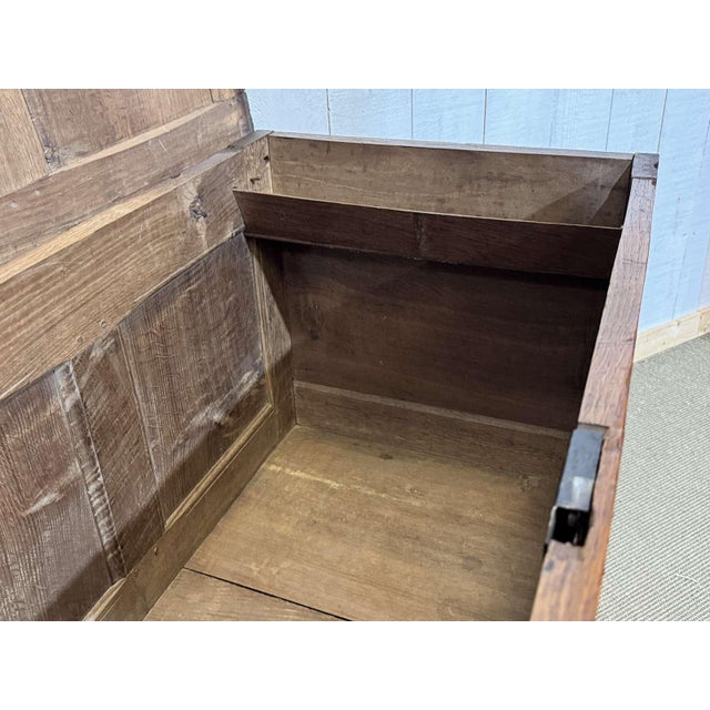 19th Century English Oak Chest For Sale - Image 9 of 18