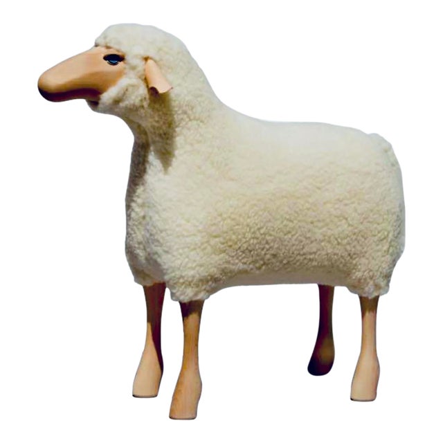 Lalanne Style Large Life-Size Sheep Stool or Sculpture For Sale