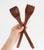 Vintage pair of teak salad utensils. No makers mark. Minor age wear.