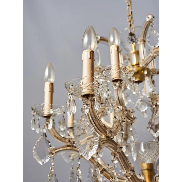 2000 - 2009 Larger Theresian Chandelier with Thirteen Bulbs For Sale - Image 5 of 10