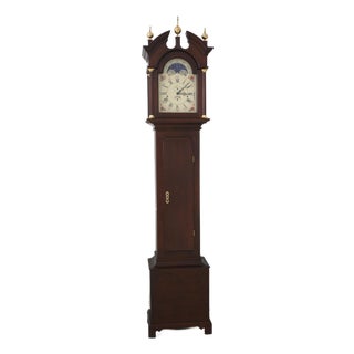 Stickley Colonial Williamsburg Wa-730 Mahogany Grandfather Clock For Sale