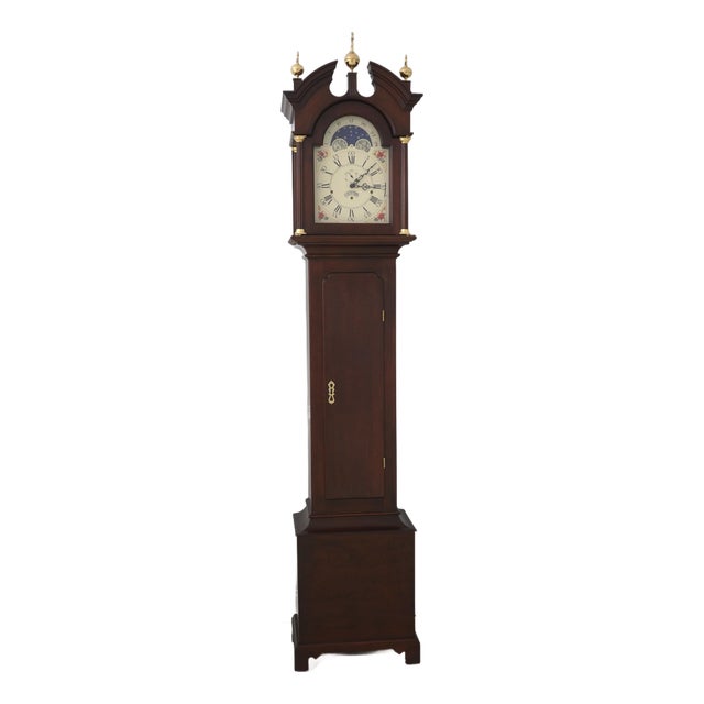 Stickley Colonial Williamsburg Wa-730 Mahogany Grandfather Clock For Sale